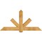 Ekena Millwork Kennewick Rough Sawn Timber Gable Bracket, Western Red Cedar, 72"W x 36"H x 6"D x 6"F, 12/12 Pitch GBW072X36X0606KEN00RWR - alternate 1